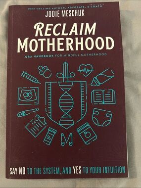 Reclaim Motherhood by Jodie Meschuk — Burgundy + Teal Cover